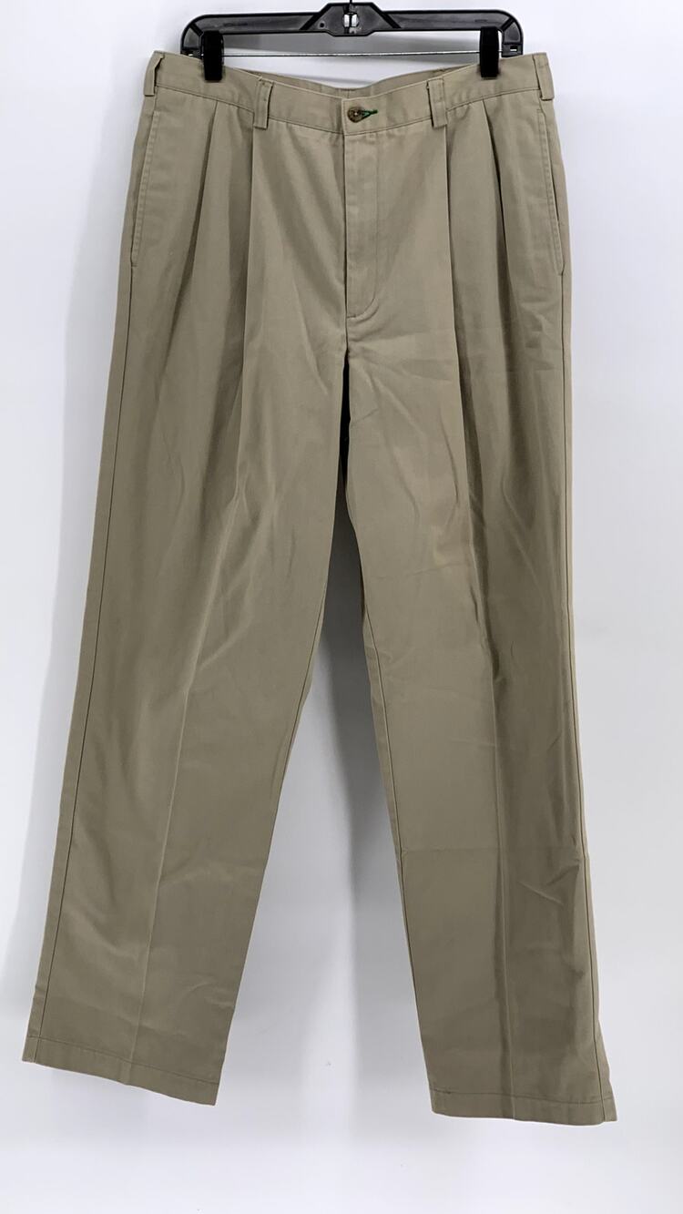 TOMMY HILFIGER Men's Vintage Tan Regular-Fit Straight Leg Pant SZ 34X34